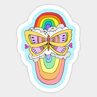 Double Rainbow Sticker